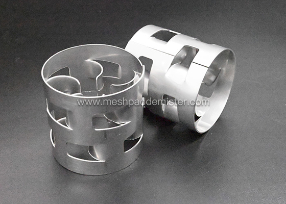 Pp de cerámica torre de enfriamiento del metal de 5/8 pulgadas que embala los anillos de acero inoxidables del paño mortuorio