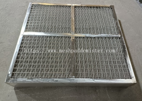 Eliminador de niebla entre corchetes de metal Desempañador de almohadilla de malla de alambre tejido