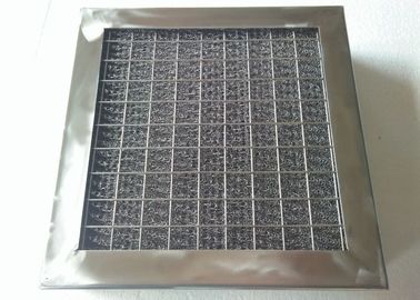 Del separador de partículas de tipo del cojín 300 - 300 milímetro acorchetado plateado de metal 806 con la malla de la pantalla