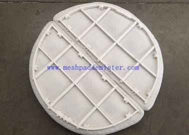Alto material plástico de trabajo PTFE Mesh Pad Mist Eliminator de la temperatura
