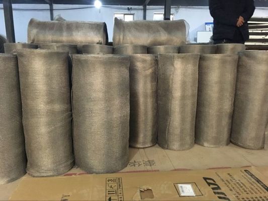 304 alambre hecho punto de acero inoxidable Mesh For Gas Liquid Filter Mesh Demister